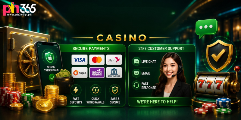 Banking and Support at CK444 casino